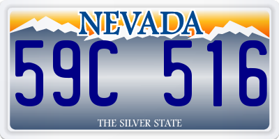 NV license plate 59C516