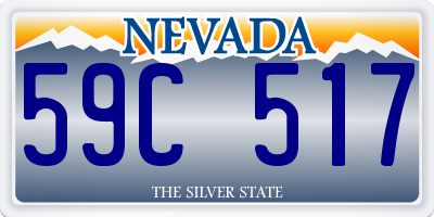 NV license plate 59C517