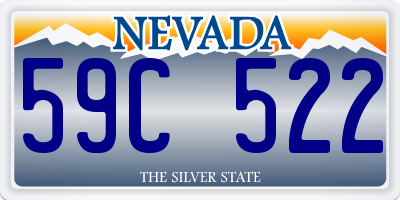 NV license plate 59C522