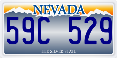 NV license plate 59C529