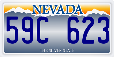 NV license plate 59C623