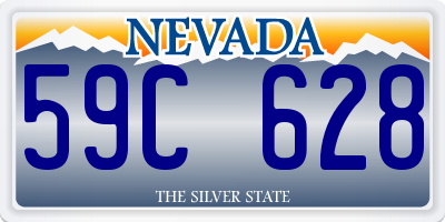 NV license plate 59C628