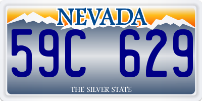 NV license plate 59C629