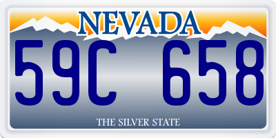 NV license plate 59C658