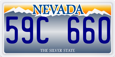 NV license plate 59C660