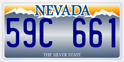 NV license plate 59C661
