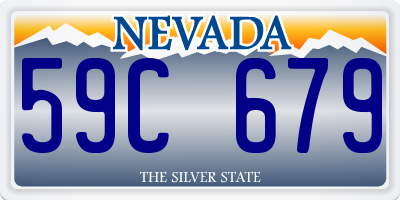 NV license plate 59C679