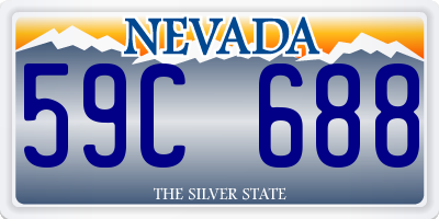 NV license plate 59C688