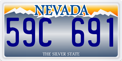 NV license plate 59C691