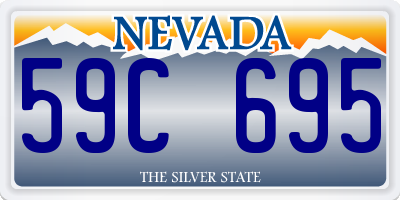 NV license plate 59C695