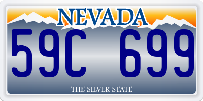 NV license plate 59C699