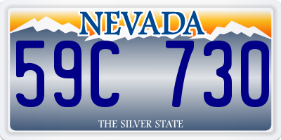 NV license plate 59C730