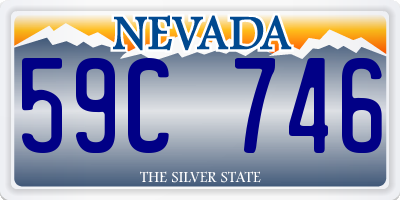 NV license plate 59C746