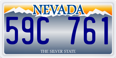 NV license plate 59C761