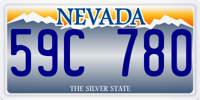 NV license plate 59C780