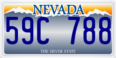 NV license plate 59C788