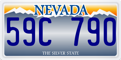 NV license plate 59C790