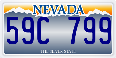 NV license plate 59C799