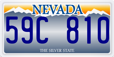 NV license plate 59C810