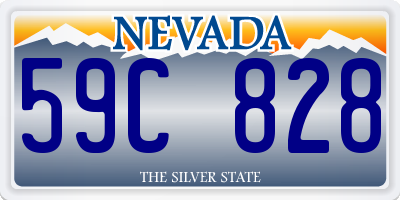 NV license plate 59C828