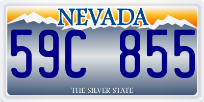 NV license plate 59C855