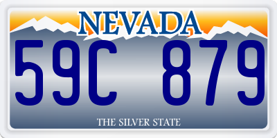 NV license plate 59C879