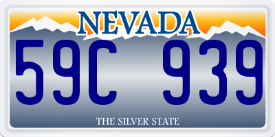 NV license plate 59C939