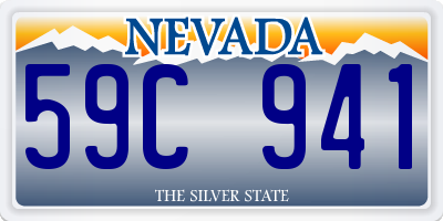 NV license plate 59C941