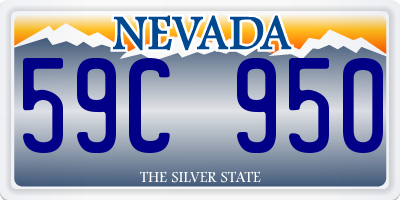 NV license plate 59C950
