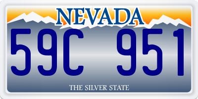 NV license plate 59C951