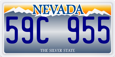 NV license plate 59C955