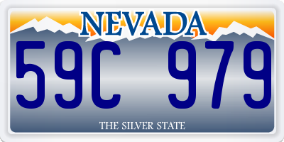 NV license plate 59C979