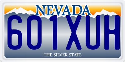NV license plate 601XUH