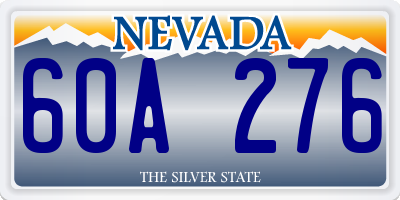 NV license plate 60A276