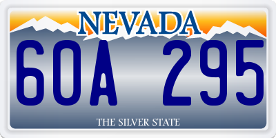 NV license plate 60A295