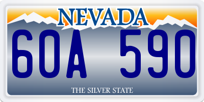 NV license plate 60A590