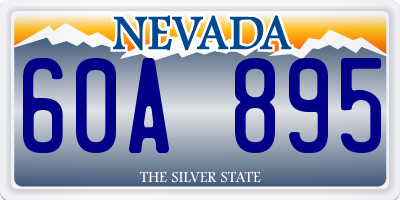 NV license plate 60A895