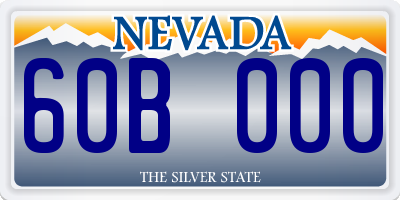 NV license plate 60B000