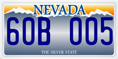 NV license plate 60B005