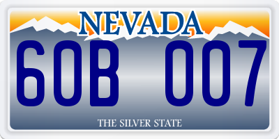 NV license plate 60B007