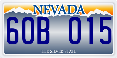 NV license plate 60B015