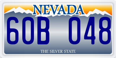 NV license plate 60B048