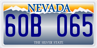 NV license plate 60B065