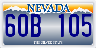 NV license plate 60B105