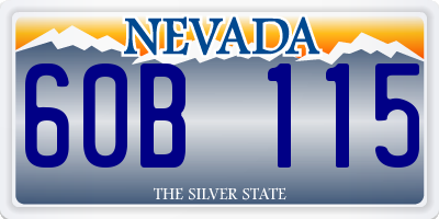 NV license plate 60B115