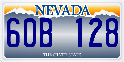 NV license plate 60B128