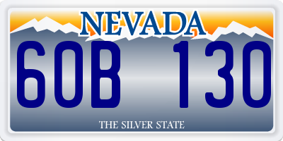 NV license plate 60B130