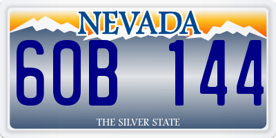 NV license plate 60B144