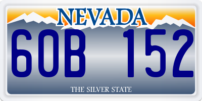 NV license plate 60B152