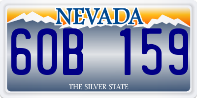 NV license plate 60B159